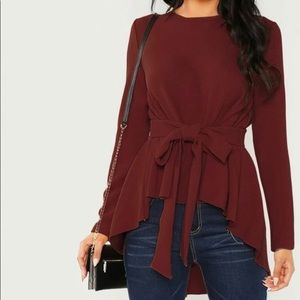 Shein Asymmetrical Hem Top